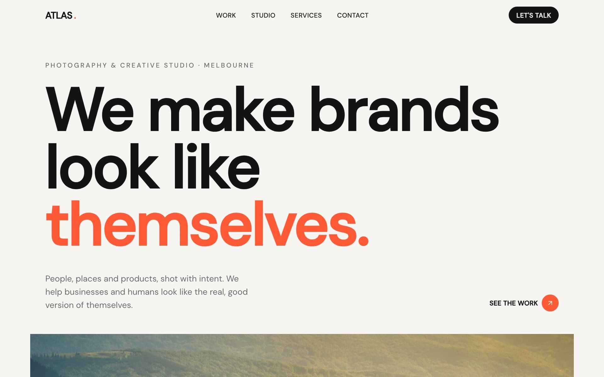 Atlas Studio sample site preview